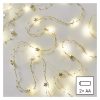 EMOS DCGW09, LED karácsonyi fényfüzér arany – csillagok, 1,9 m, 2x AA, beltéri, meleg fehér, időzítő