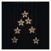 EMOS DCGW14, LED karácsonyi fényfüggöny – 7 csillag, 67x125cm, kültéri és beltéri, meleg fehér