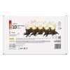 EMOS DCPW02, LED fényfüzér – 10x party égő, átlátszó, 5 m, kültéri és beltéri, meleg fehér