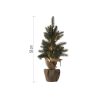 EMOS DCTW01, LED karácsonyfa, havas, 52 cm, 3x AA, beltéri, meleg fehér, időzítő