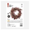 EMOS DCTW18, LED díszes karácsonyi koszorú, 38 cm, 3x AA, beltéri, meleg fehér, időzítő