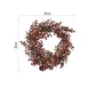 EMOS DCTW18, LED díszes karácsonyi koszorú, 38 cm, 3x AA, beltéri, meleg fehér, időzítő