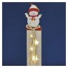 EMOS DCWW12, LED dekoráció, fa – hóember, 46 cm, 2x AA, beltéri, meleg fehér, időzítő