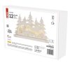 EMOS DCWW30, LED dekoráció, fa – karácsonyi falu, 31 cm, 2x AA, beltéri, meleg fehér, időzítő