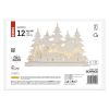 EMOS DCWW30, LED dekoráció, fa – karácsonyi falu, 31 cm, 2x AA, beltéri, meleg fehér, időzítő