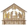 EMOS DCWW34, LED karácsonyi betlehem, fa, 15 cm, 2x AA, beltéri, meleg fehér, időzítő
