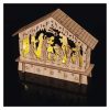 EMOS DCWW34, LED karácsonyi betlehem, fa, 15 cm, 2x AA, beltéri, meleg fehér, időzítő