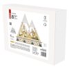 EMOS DCWW39, LED-es fa karácsonyi tájkép, 23,5 cm, 2x AA, beltéri, meleg fehér, időzítő