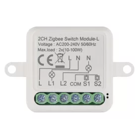   EMOS H5104, GoSmart kapcsolómodul IP-2104SZ, ZigBee, 2 csatornás (nem igényel N vezetéket)