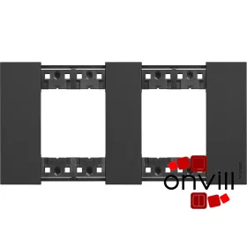 Bticino Living Now, 2X2 Modulos Keret, Fekete