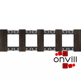 Bticino Living Now, 4X2 Modulos Keret, Walnut