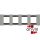 Bticino Living Now, 4X2 Modulos Keret, Steel