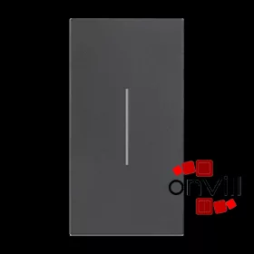   Bticino Living Now Fényjelzős Billentyű, 2 Modulos, Fekete