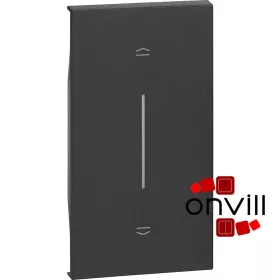   Bticino Living Now Redőnyvezérlő Burkolat, 2 Modulos, Fekete