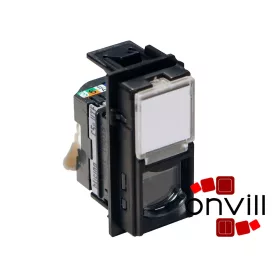   Bticino Living Now 1XRJ45 Cat.5e UTP Csatlakozóaljzat, 1 Modulos, Fekete