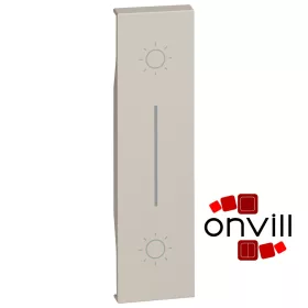   Bticino Living Now Dupla Nyomógomb Burkolat, 1 Modulos, Homok