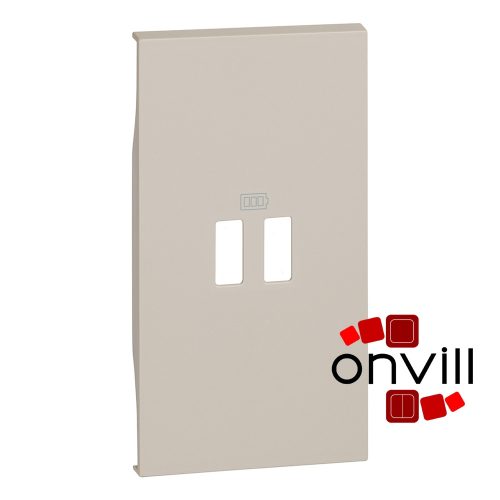 Bticino Living Now Burkolat, 2 Modulos, Homok
