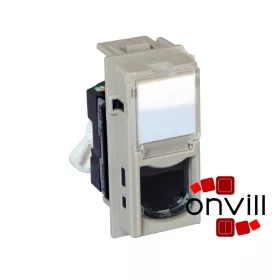   Bticino Living Now 1XRJ45 Cat.5e UTP Csatlakozóaljzat, 1 Modulos, Homok