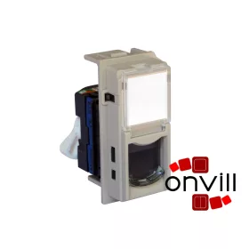   Bticino Living Now 1XRJ45 Cat.6 UTP Csatlakozóaljzat, 1 Modulos, Homok