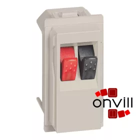   Bticino Living Now Hangszóró Csatlakozóaljzat (2 Kivezetéssel), 1 Modulos, Homok