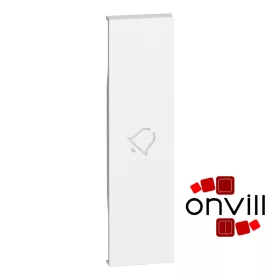   Bticino Living Now Fényjelzős Billentyű, Csengőjellel, 1 Modulos, Fehér