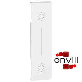   Bticino Living Now Dupla Nyomógomb Burkolat, 1 Modulos, Fehér