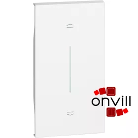   Bticino Living Now Redőnyvezérlő Burkolat, 2 Modulos, Fehér