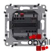 Legrand LB752029, Valena Life Redőnykapcsoló, 6 A, Fekete
