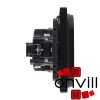 Legrand LB753027, Valena Life 2X2P+F Csatlakozóaljzat Biztonsági Zsalu Nélkül, Egybeépített Burkolattal Keret Nélkül, Rugós Vezetékbekötéssel, Fekete