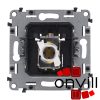 Legrand LB753044, Valena Life 1XRJ45 Cat.6A UTP Informatikai Csatlakozóaljzat, Fekete