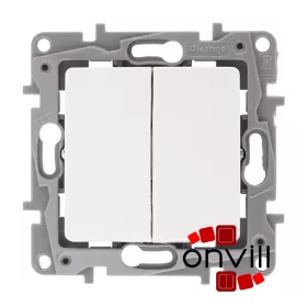   Legrand NF764506J, Niloé Csillárkapcsoló Jelzőfénnyel, 10 AX, Fehér