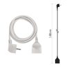 EMOS P0121, Hosszabbító 1,4 m  /  1 aljzat  /  fehér  /  PVC  /  1 mm2
