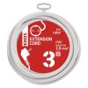 EMOS P0123R, Hosszabbító 3 m / 1 aljzat / fehér / PVC / 1,5 mm2
