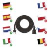 EMOS P01810, Hosszabbító 10 m / 1 aljzat / fekete / gumi-neoprén / 250 V / 1,5 mm2
