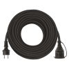 EMOS P01820, Hosszabbító 20 m / 1 aljzat / fekete / gumi-neoprén / 250 V / 1,5 mm2