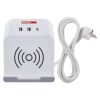 EMOS P0222CQ, Hosszabbító - kocka 2 m / 2 aljzat / fehér / 2×USB-A+1×USB-C+Qi / 1,5 mm2