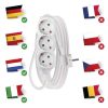 EMOS P0323R, Hosszabbító 3 m / 3 aljzat / fehér / PVC / 1,5 mm2