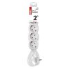 EMOS P0522, Hosszabbító 2 m  /  5 aljzat  /  fehér  /  PVC  /  1 mm2