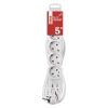 EMOS P0525R, Hosszabbító 5 m / 5 aljzat / fehér / PVC / 1,5 mm2