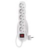 EMOS P1521, Hosszabbító 1,4 m  /  5 aljzat  /  fehér  /  PVC  /  1 mm2