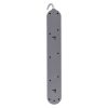 EMOS P1523PD, Hosszabbító 3 m / 5 aljzat / kapcsolós / fehér / 1× USB-A + 1× USB-C  / 1,5 mm2