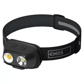   EMOS P3542, COB LED Fejlámpa tölthető P3542, 500lm, 130m, Li-pol 1200mAh
