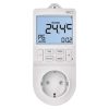 EMOS P5660SH, 2 az 1-ben konnektoros, digitális termosztát időzítő funkcióval, schuko