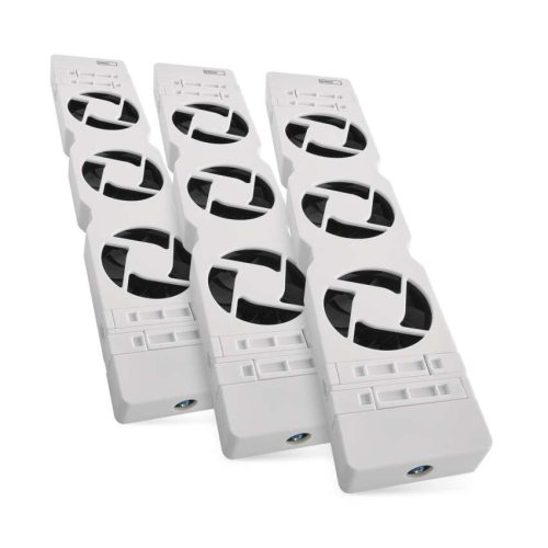 EMOS P56PR3, Radiátor fűtéserősítő ventilátor készlet TRIO, fehér