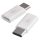 EMOS SM7023, Adapter micro USB-B 2.0 / USB-C 2.0, fehér, 2db