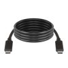 EMOS SM7028BL, Töltő- és adatkábel 2.0 USB-C / USB-C, 1 m, fekete