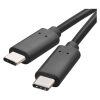 EMOS SM7028BL, Töltő- és adatkábel 2.0 USB-C / USB-C, 1 m, fekete