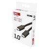 EMOS SM7028BL, Töltő- és adatkábel 2.0 USB-C / USB-C, 1 m, fekete