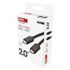 EMOS SM7029BL, Töltő- és adatkábel 2.0 USB-C / USB-C, 2 m, fekete