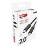 EMOS SM7029BL, Töltő- és adatkábel 2.0 USB-C / USB-C, 2 m, fekete